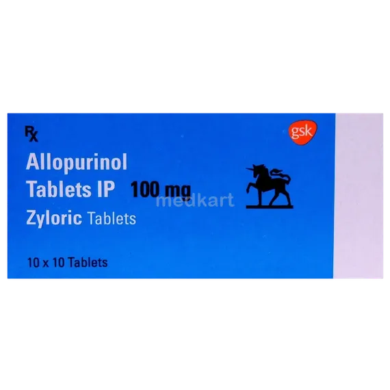 zyloric 100mg tablet 10's